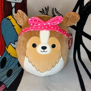 Squishmallows 11” Andres The Sheltie Valentine’s Edition